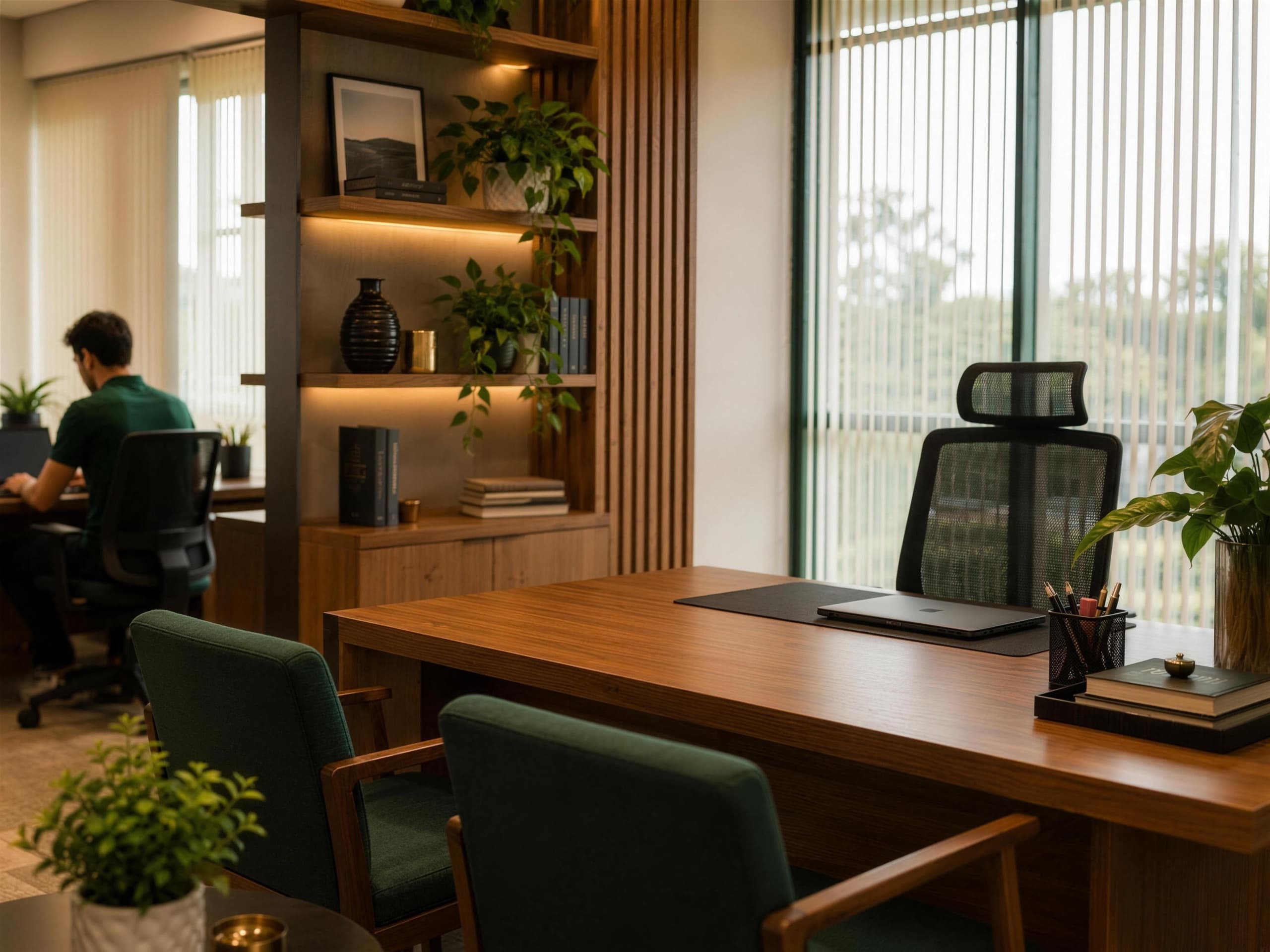 Interior do escritório da ProsperoJus no Jardim Renascença, em São Luís